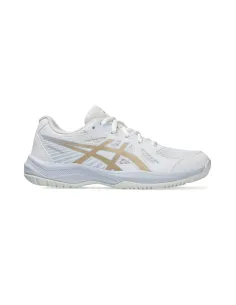 Asics Upcourt 6 Gs White/Gold Junior 1074A045 | Ofertas de padel