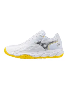 Mizuno Wave Enforce Court Padel 61Gb2438 Damen Weiss/Gelb