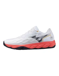 Mizuno Wave Enforce Court Ac 61Ga2432 Blanco/Coral/Azul | Ofertas de pádel