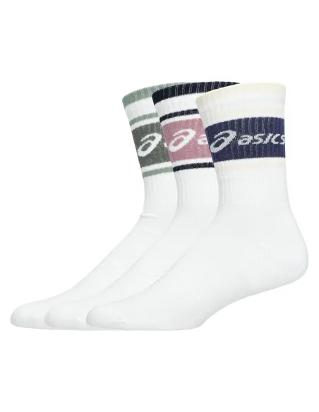 Pack 3 Socken Asics Logo Crew Sock Weiss
