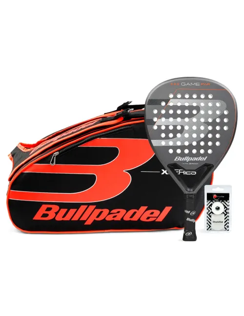 Pack Bullpadel Game Power Grau PadelTasche X-series Orange | Ofertas de Padel