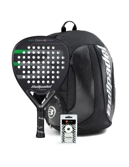 Pack Bullpadel Game Power Black Rucksack Avant