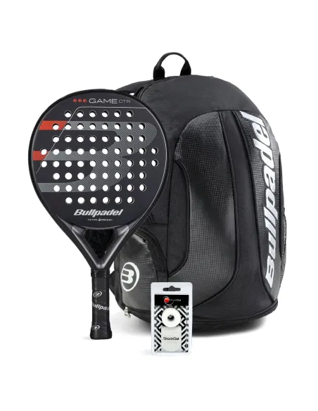Pack Bullpadel Game Control Black Mochila Avant | Ofertas de pádel
