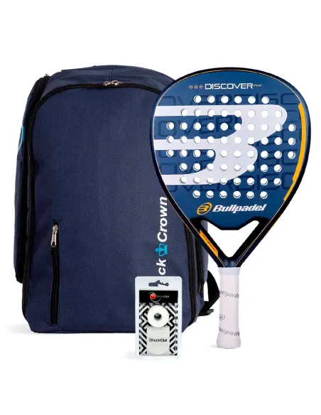 PACK BULLPADEL DISCOVER PWR MOCHILA BLACK CROWN NAVY