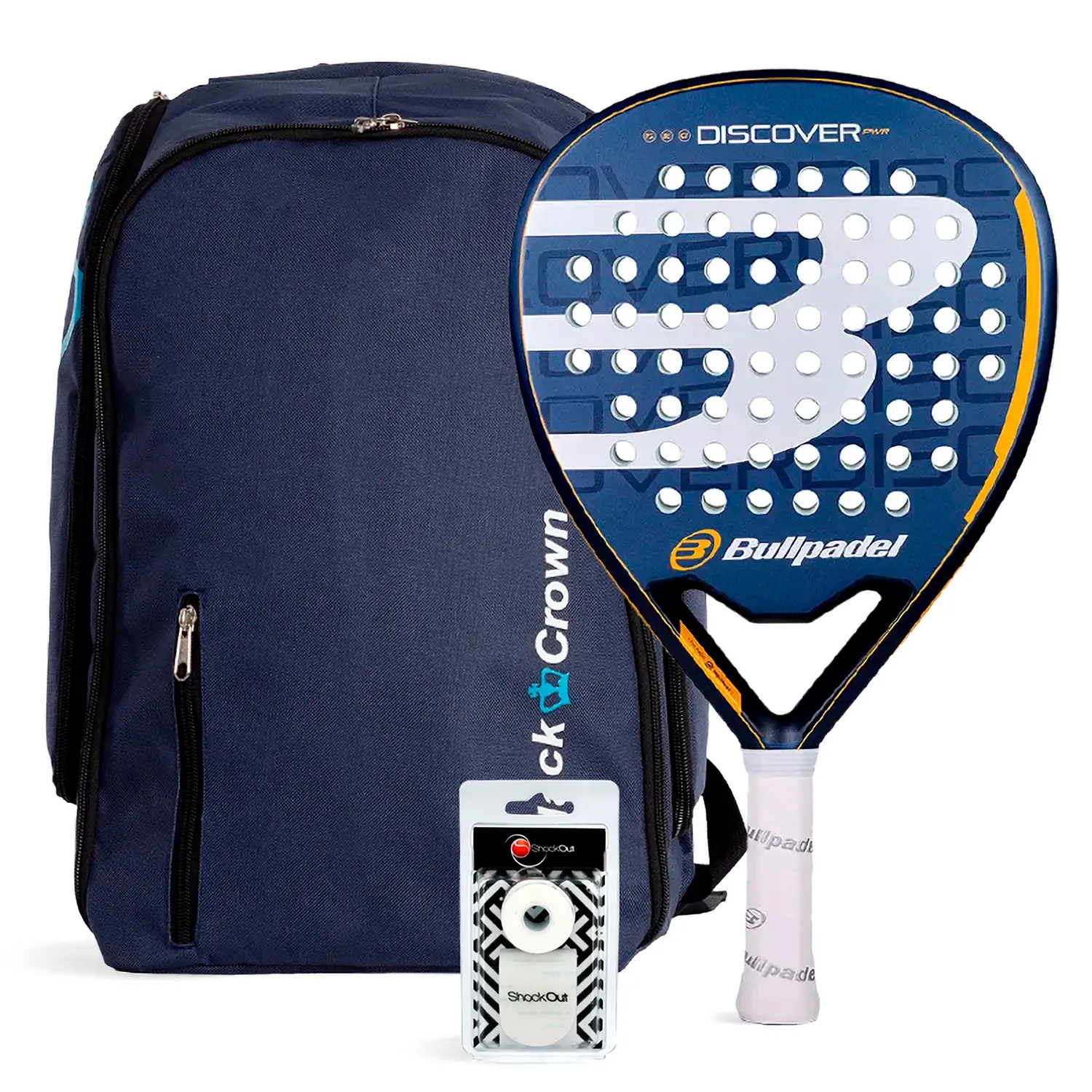 Pack Bullpadel Discover Pwr Mochila Black Crown Navy, Azul