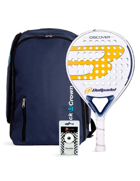 PACK BULLPADEL DISCOVER CTRL MOCHILA BLACK CROWN NAVY