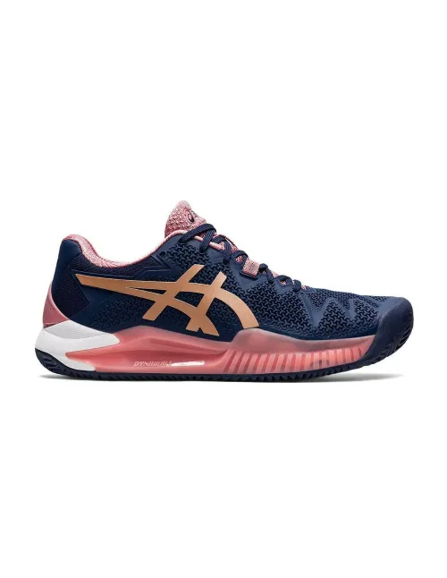 Asics Gel Resolution 8 Clay Blue Pink Women's 1042A070-404 | Ofertas de padel