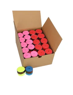 ATTENZIONE, GIOCATORE DI PADEL! PORTA CON TE UNA SCATOLA DI 60 OVERGRIP MULTICOLORE DI BULLPADEL GB1606. |Padel offers