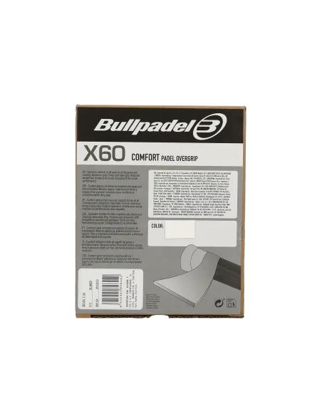 Box 60 Overgrips Bullpadel Comfort Gb1606 Blanco | Ofertas de pádel