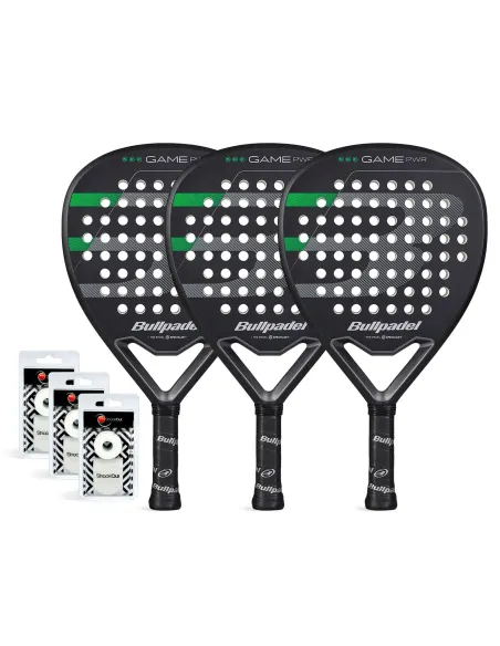 Tripack Bullpadel Game Power Nero |Padel offers
