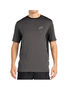 SHORT-SLEEVED BULLPADEL BECERRE BZ67205000 BLACK BICOLOR FABRIC T-SHIRT | Ofertas de padel