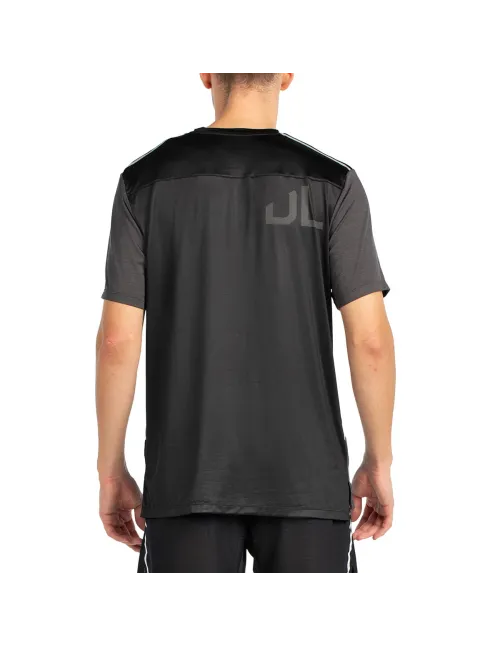 CAMISETA DE MANGA CURTA BULLPADEL BECERRO BZ67205000 PRETA TECIDO BICOLOR | Ofertas de padel