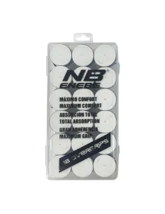 Caja 18 Overgrips Enebe Lisos Blancos A003779.002 | Ofertas de pádel