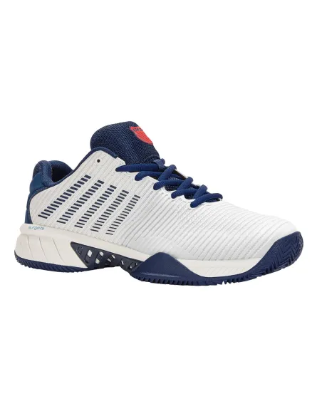 Kswiss Hypercourt Express 2 Branco Azul Marinho | Ofertas de padel