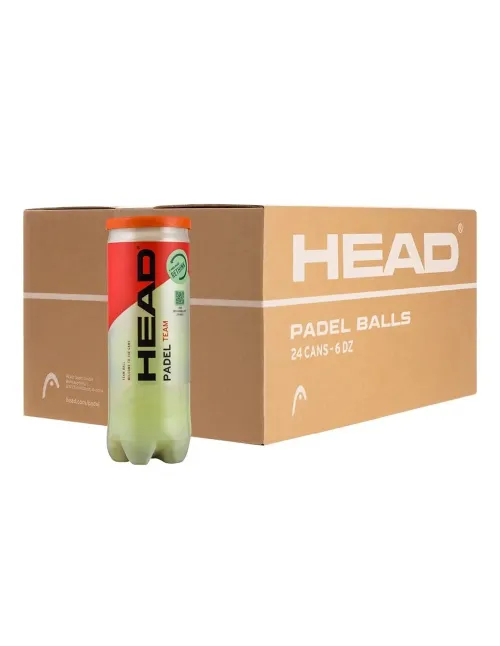 Box of 24 cans of balls Head Pádel | Ofertas de padel