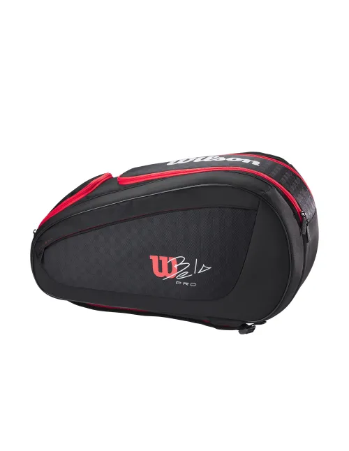 Padel Bag Wilson Bela Super Tour Padel Black Wr8910801 | Ofertas de padel