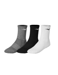 Pack De 3 Calcetines Mizuno Gris/Negro/Blanco | Ofertas de pádel