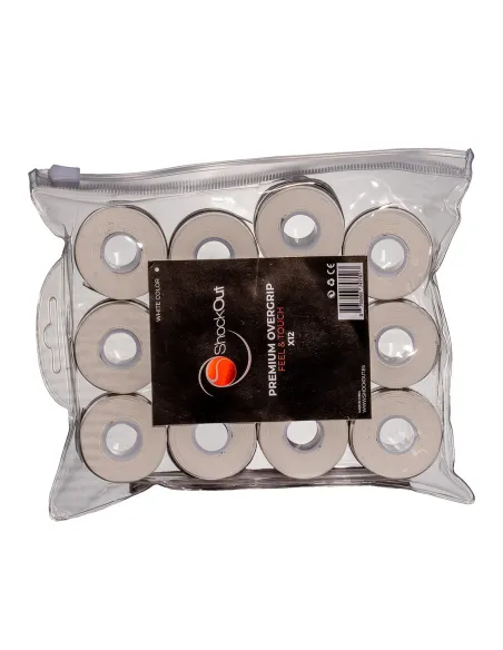Saco Shockout X12 Overgrips Premium Branco Liso 100-0053 | Ofertas ...