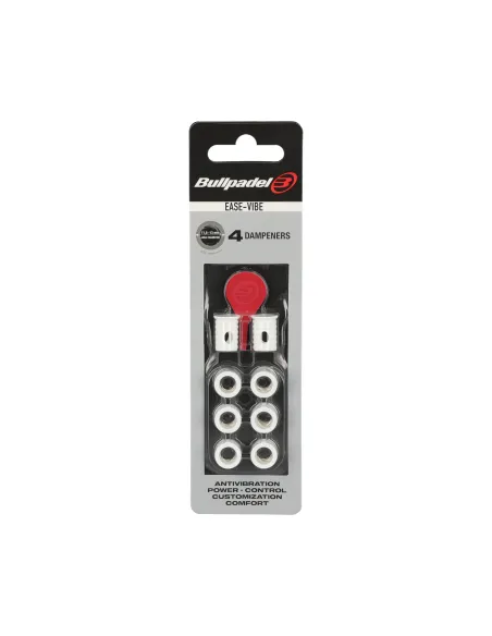 Blister (4Pcs) Vibration Dampener Bullpadel Ease Vibe White | Ofertas de padel