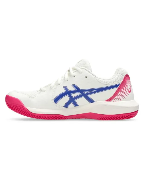 Asics Gel-Dedicate 8 Clay Bianco Rosa Donna 1042A255 |Padel offers