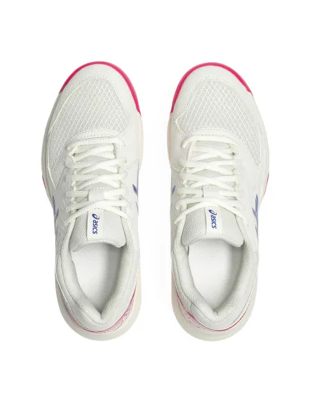 Asics Gel-Dedicate 8 Clay Bianco Rosa Donna 1042A255 |Padel offers