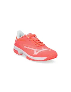 Chaussures Mizuno Wave Exceed Court Cc Orange Femme | Ofertas De Padel