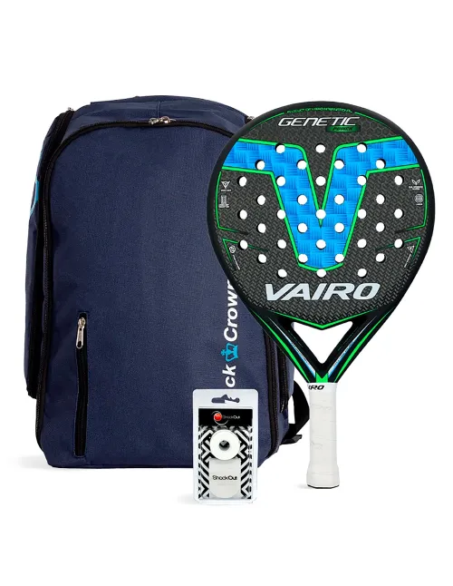 Pack Vairo Genetic Power + Sac Black Crown | Ofertas De Padel