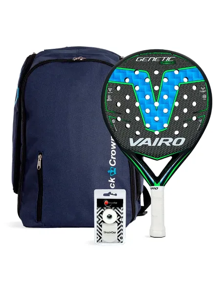 Pack Vairo Genetic Power Bag Black Crown Navy | Ofertas de padel