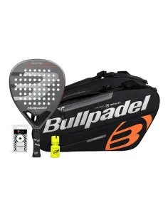 Pack Bullpadel Game Pwr Grigio Borsone Nero Arancione Dry Grip |Padel offers
