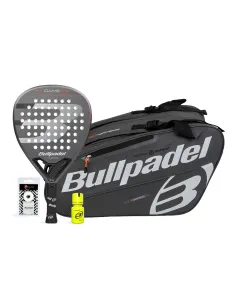 Pack Bullpadel Game Pwr Grigio Borsone Grigio Arancione Dry Grip |Padel offers