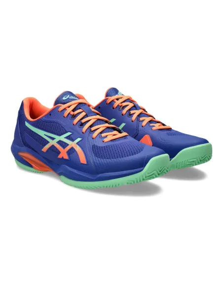 Chaussures De Padel Asics Solution Swift Ff 2 Bleu/Vert/Orange | Ofertas De Padel