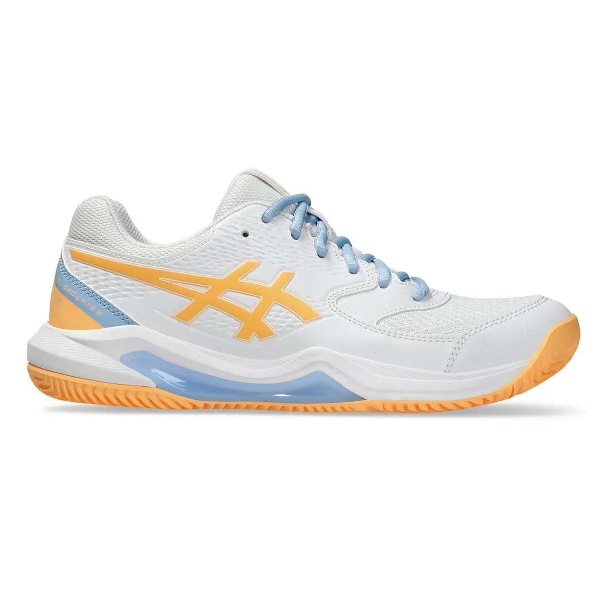 Asics Gel-dedicate 8 Pádel Blanco Naranja Mujer 1042a241 Talla 36