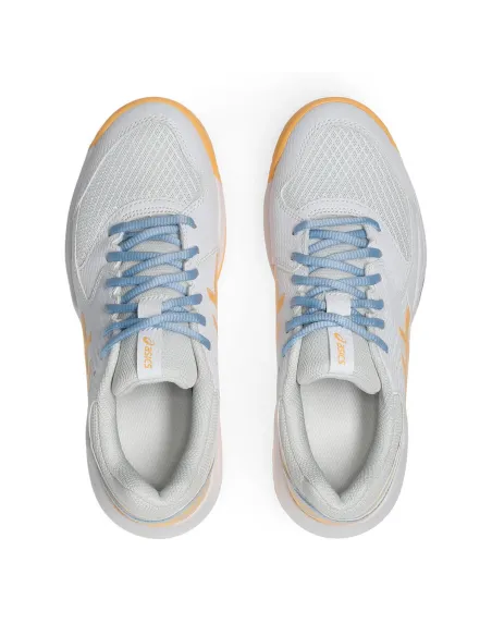 Asics Gel-Dedicate 8 Padel White Orange Woman 1042A241 | Ofertas de padel