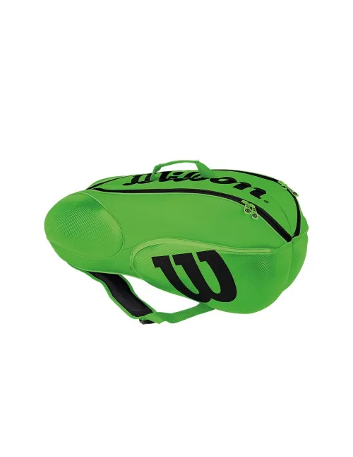 Raquetero Wilson Mini Vancouver 6Pk Verde Negro Wrz645706 | Ofertas de pádel