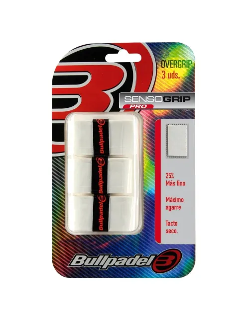 Blister of 3 Overgrips BullPadel GB-1603 SensoGrip | Ofertas de padel