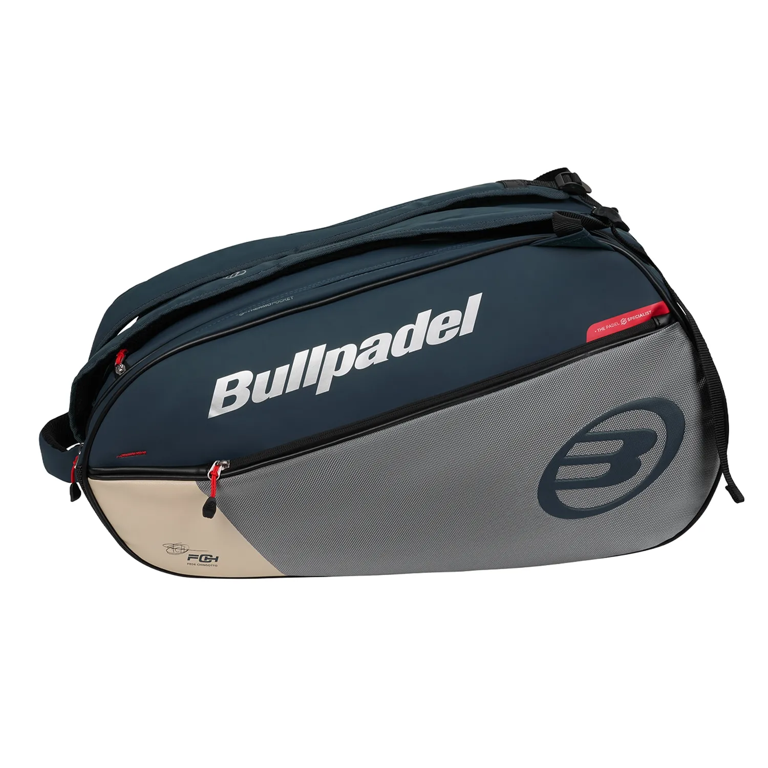 Paletero Bullpadel Neuron Gris Oscuro Bpp26017