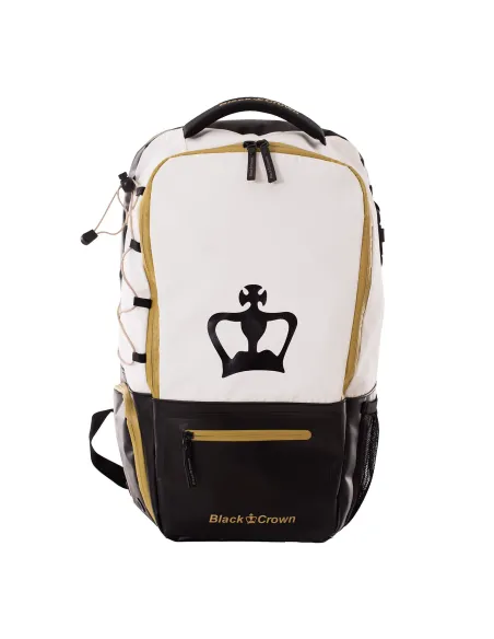Backpack Black Crown Raptor V2 White/Gold A005990 | Ofertas de padel