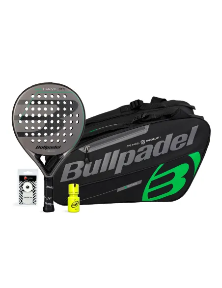 Pack Bullpadel Game Ctr Gris + Paletero Tour Negro + Dry Grip | Ofertas De Padel