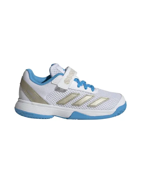 Adidas Courtflash Cf Clay Bianco/Blu Junior Jp6686 |Padel offers