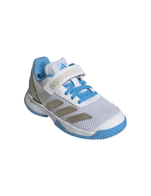 Adidas Courtflash Cf Clay Branco/Azul Junior Jp6686 | Ofertas de padel