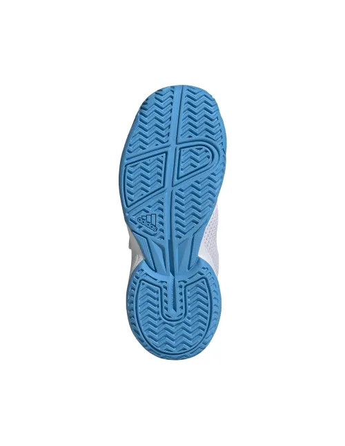 Adidas Courtflash Cf Clay Bianco/Blu Junior Jp6686 |Padel offers