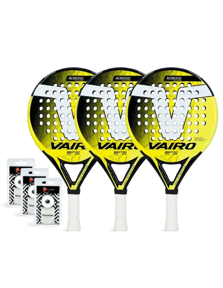 Tripack Vairo Across Amarillo | Ofertas de pádel