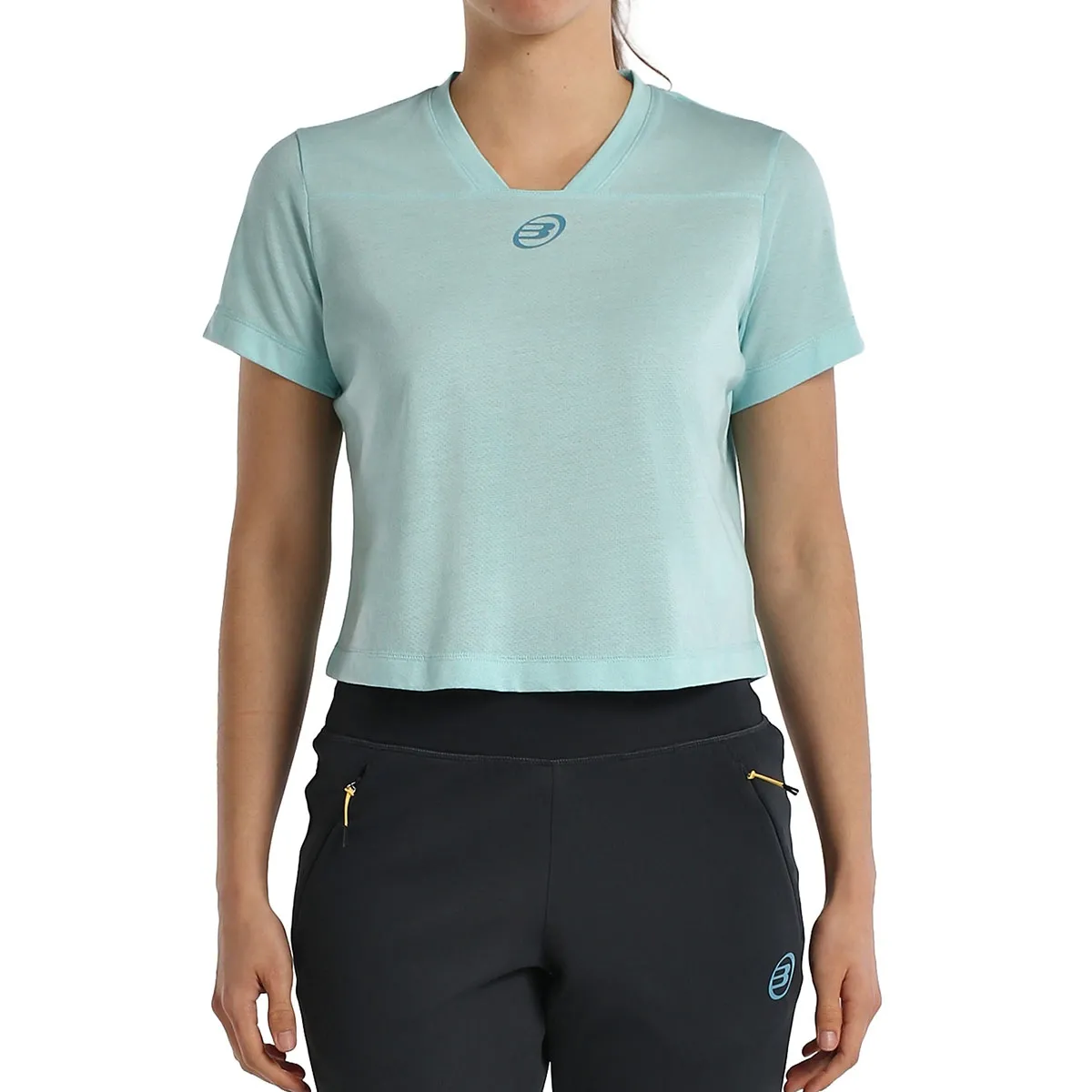 Camiseta Bullpadel Bagan Mujer Talla XS, Sky blue