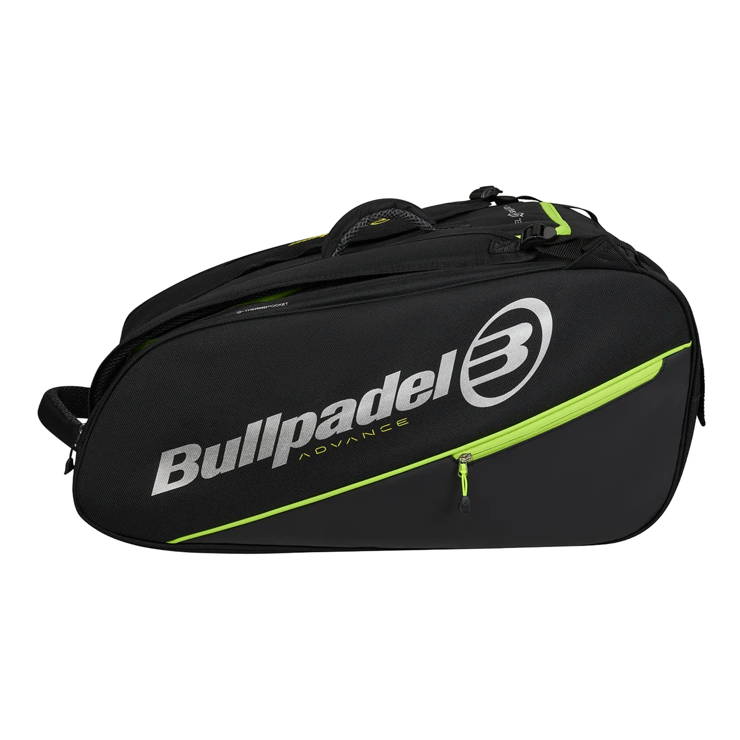 Paletero Bullpadel Advance Negro Verde Bpp26014