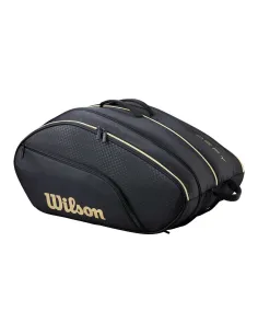 Padelbag Wilson Defy V1 Padel Black/Gold Wr8914201 | Ofertas de padel