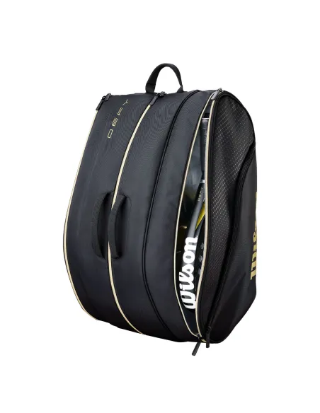 Padelbag Wilson Defy V1 Padel Black/Gold Wr8914201 | Ofertas de padel