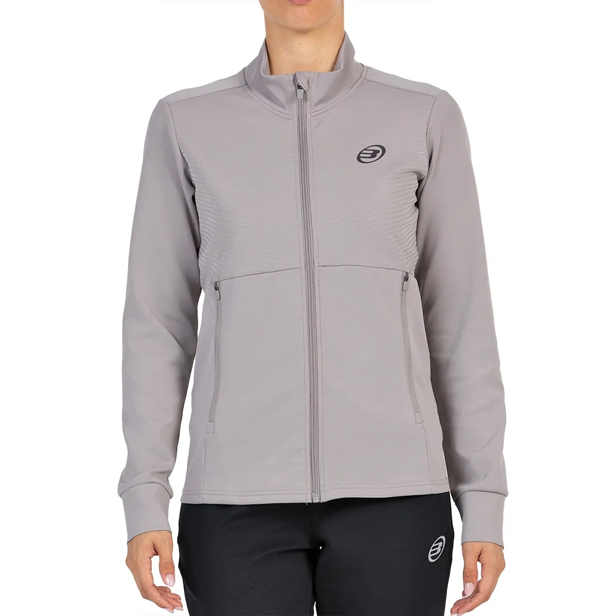 Sudadera Bullpadel Elevo Mujer Talla XS, Grey