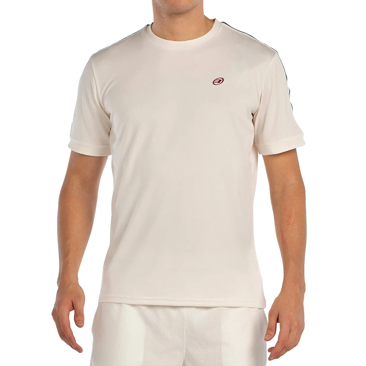 Camiseta Manga Corta Bullpadel Alder Talla XL, Burgundy