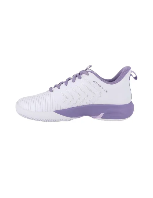 Kswiss Ultrashot Light Clay Branco/Púrpura Mulher 94742-151-M | Ofertas de padel