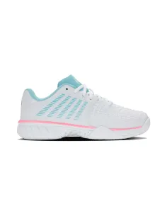 Kswiss Express Light 3 Pádel Blanco/Azul/Rosa Mujer | Ofertas de Padel